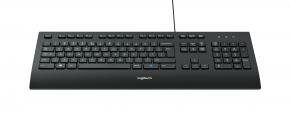 Logitech K280e Keyboard [USB, Full-size, Numpad, Spill-resistant, Palm rest, Black]