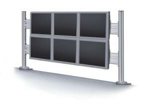 Newstar FPMA-DTB200 LCD bureausteun [60kg, 10 - 24", 75x75 mm, 100x100 mm, 0 -700mm, Zilver]"