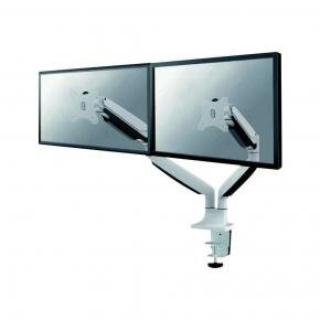 Newstar FPMA-D750DWHITE LCD/ Flatscreen Monitor Bureausteun [2x 9kg, 10-32, height adjust, white]"
