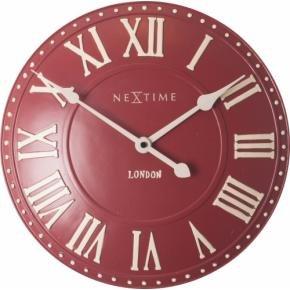 NeXtime 3083ro London Roman [Ø34.5 cm, Red/ White]