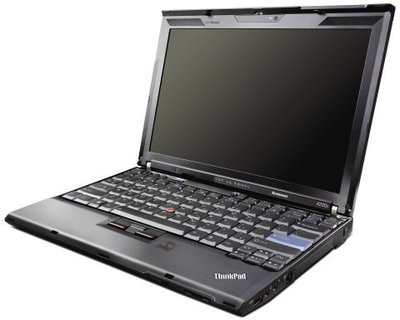 Windows XP laptop Lenovo 12.1 inch Thinkpad X200 2GB 320GB