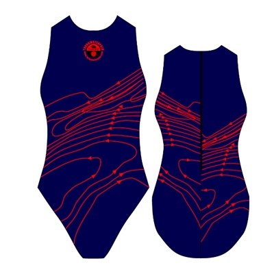 SPECIAL MADE TURBO WATERPOLO BADPAK Isobars navy