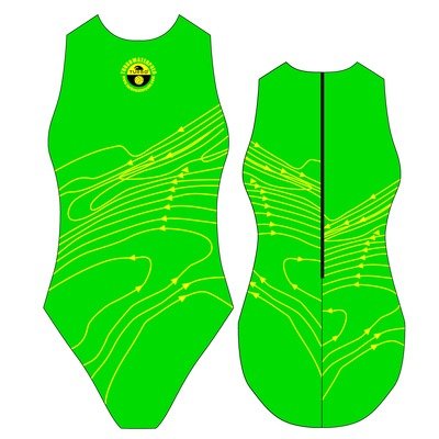 SPECIAL MADE TURBO WATERPOLO BADPAK Isobars green