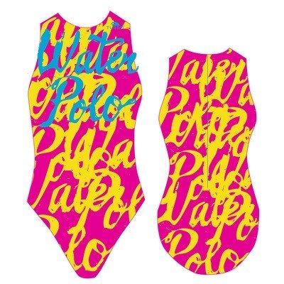 Special Made Turbo Waterpolo badpak SCRIPT roze
