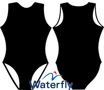 Opruiming showmodel (size s) Waterfly Waterpolobadpak zwart FR36-D34-S
