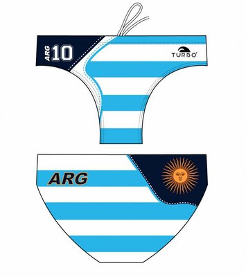 Special Made Turbo Waterpolo broek New Argentina 10