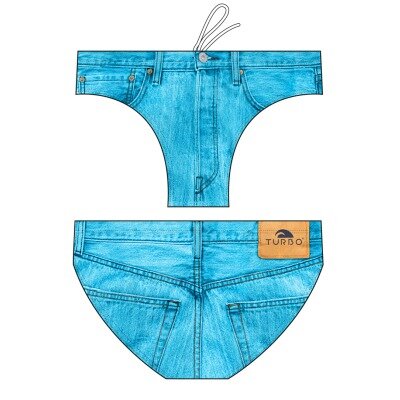 Special Made Turbo Waterpolo broek Jeans bluesky