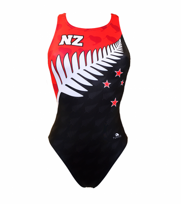 opruiming showmodel Turbo (SIZE M) Sportbadpak NZ Flag  M (D36=FR38)